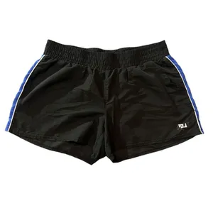 Everlast Women's Boxing Training Shorts Black‎ Blue/White Stripe Size Medium thumbnail 2