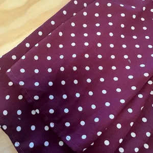 Motherhood Maternity Blouse Small Burgundy Polka Dot V-Neck Long Sleeve Top thumbnail 7