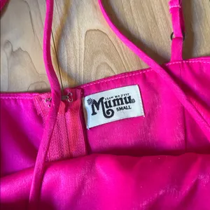 Show Me Your MuMu Hot Pink Romper with Back Skirt thumbnail 3