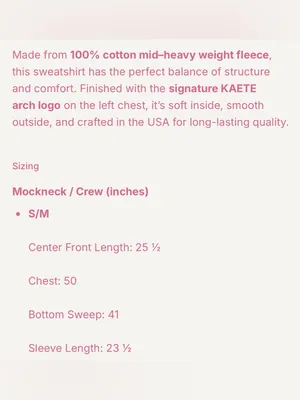 Kaete Mockneck Grunge Gray Boyfriend Cozy Fleece Sweatshirt‎ S/M thumbnail 5