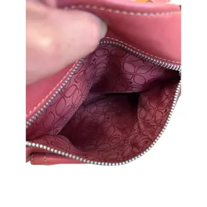 Fossil Vintage Womans Red Leather Handbag Clutch With Dual Handles SKU8148 thumbnail 12