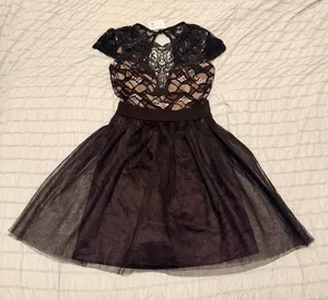Privy Lace Illusion Tulle Fit & Flare Cocktail Mini Dress - Size S - NWT thumbnail 11