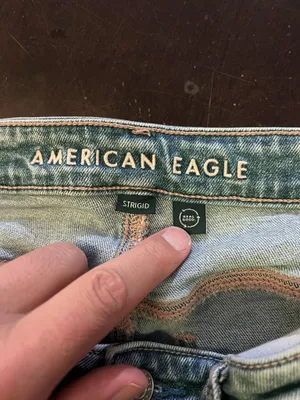 American Eagle Outfitters Mom Jeans Womens 8 Long Light Wash Distressed Denim thumbnail 7