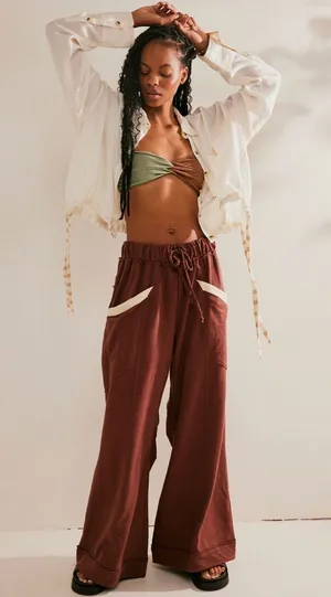 ✨NWOT Free People Sophie Pants Mink XS✨ thumbnail 1
