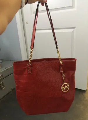 Michael Kors Red Tote Bag thumbnail 1