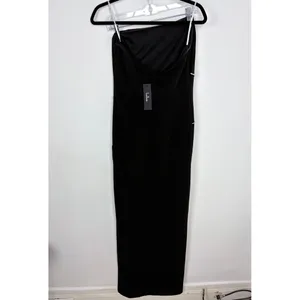 Lulus Elevated Sparkle Black Rhinestone Maxi Dress Wedding Guest Formal Large thumbnail 10