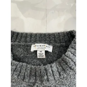Current Air Striped Tunic Sweater Gray Black Long Sleeve‎ Pullover XS thumbnail 2