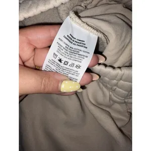 Nike Phoenix Fleece High Waisted Oversized Sweatpants Womens XS Beige Joggers thumbnail 6