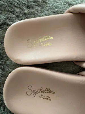 Seychelles Pink Leather Slide Sandals Women’s 7 thumbnail 4