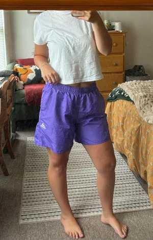 Adidas Purple Soccer Shorts thumbnail 1