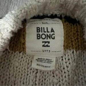 Billabong Easy Going Multicolor Chunky Knit Long Sleeve‎ Cropped Sweater Sz XS thumbnail 8