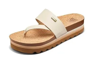 NEW Reef Cushion Sol Hi Platform Sandal Women's Size 9 Vintage Tan Vegan Leather thumbnail 1