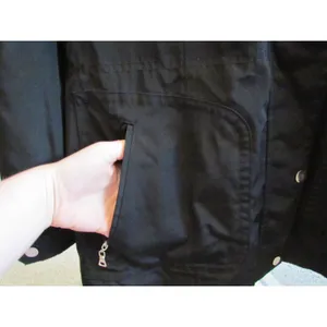 London Fog Jacket Medium M‎ Black Quilted Lining Utility Anorak Coat 54201955C thumbnail 6