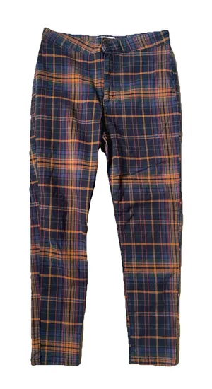 Free People Plaid Cropped Skinny Pants thumbnail 1