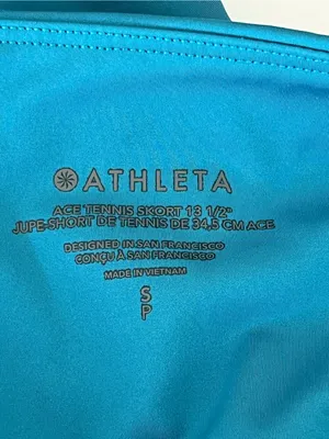 Athleta Ace tennis skirt teal pickleball skort small thumbnail 9