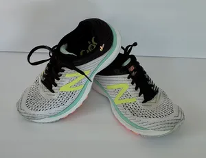 New Balance Women's Running Shoes - White, Black & Neon Yellow Accents thumbnail 1
