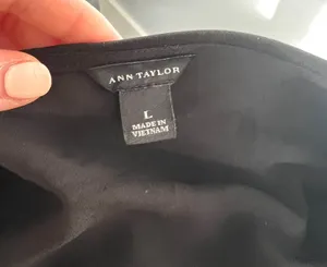 Black 3/4 Sleeve Blouse Top Shirt thumbnail 9