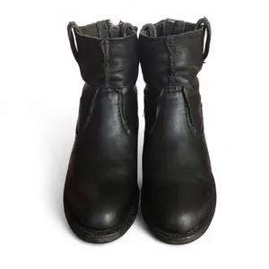 Frye Women Leslie Artisan Black Leather Boho Zip Ankle Boot Size 6.5 thumbnail 2