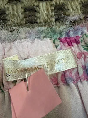 $295 LoveShackFancy Ruffle Mini Skirt in Shimmering Springs Size S thumbnail 5