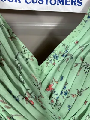 NWT Mint Green Floral High Low Formal Dress Women’s US 8 Wedding Guest Prom thumbnail 3