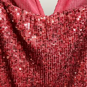 NWT Free People Red Sequin Sweetheart Bodysuit Party Going Out Top thumbnail 4