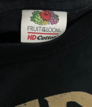 Fruit of the Loom THE SWEDISH CHIEF "VER DER FERK?" BLACK T-SHIRT XL thumbnail 3