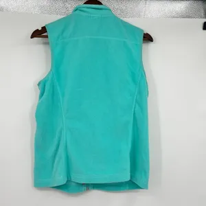 Vineyard Vines Sea Foam Green Soft Fleece Vest whale logo women’s size medium thumbnail 3