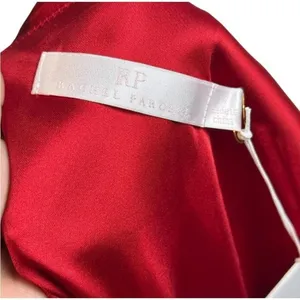Rachel Parcell Red Silky Charmeuse One Shoulder Slit‎ Midi Dress 4 thumbnail 5