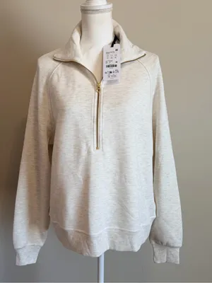 NWT Varley Selene 1/2 Zip doublesoft sweatshirt relaxed fit size small thumbnail 6