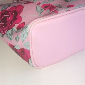 Luv Betsy by Betsy Johnson Pink Floral Purse with Gold Tone Chain Strap thumbnail 6