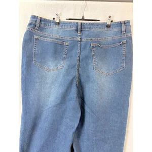 NWT Daily‎ Thread Jeans Blue Denim Button Fly Cropped Wide Leg Pants 18W Plus thumbnail 7