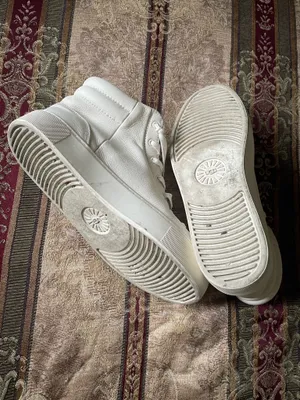 UGG Women White Leather High top Sneakers thumbnail 8