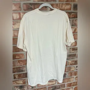 Comfort Colors Cream Tee with Festive Bow Tree Design thumbnail 3