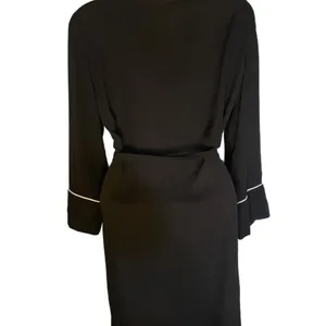Have Elegant Black Robe with White Accents Size L thumbnail 2