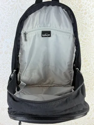 Kipling Black Challenger Mid-Size Nylon Backpack thumbnail 3