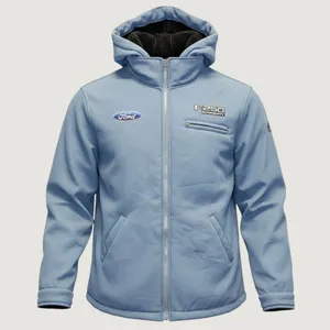 1963 | Ford‎ F250 Super Duty Sherpa Lined Softshell Jacket Blue Womens L thumbnail 1