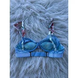 We Are Hah by Free People After Hours Bra Kyoto Kimono French Blue 28-36A thumbnail 9