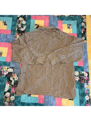 ZARA Striped $45 Woman’s XS Dress or Casual Button-Up Shirt Flow XS thumbnail 4