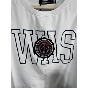 Pro Standard Women's Large White Washington Wizards NBA Boxy Crop Top Shirt New‎ thumbnail 5