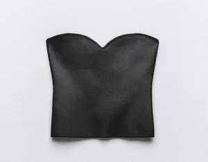 ZARA Black Strapless Top thumbnail 1