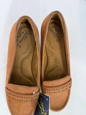 Natural Soul by Naturalizer Women Loafers Tan Suede Comfort Slip On Shoes 7.5W thumbnail 2