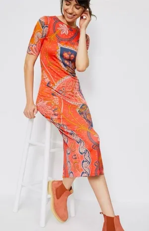 FARM Rio Anthropologist Giannina Paisley Print Midi Dress thumbnail 1