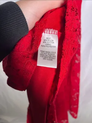 Lulus Womens Red Lace Midi Dress Small thumbnail 5