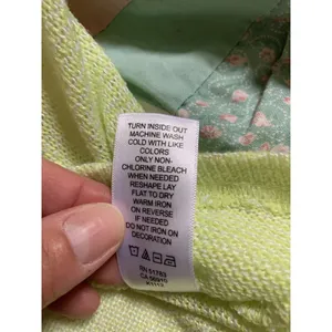 Maurices Womens Size M Sweater Tank Top Shirt Neon Yellow High Low Open Knit thumbnail 7