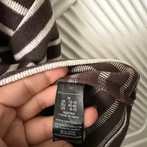 ASOS Striped Brown Button-Up Women's Top thumbnail 8