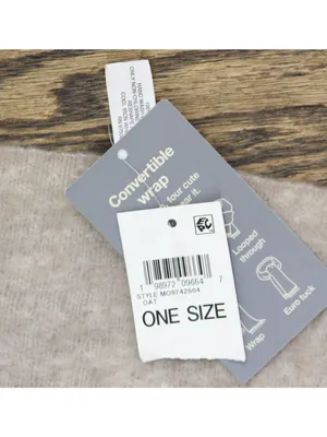 NWT On 34th Brushed Solid Blanket Wrap Scarf Oversized MO9742504 Oat Brown thumbnail 6