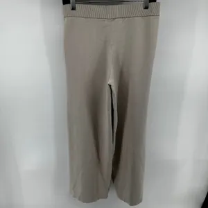One Grey Day Toni Wide Leg Pants Pull On High Waist Lounge Canvas Beige L NWOT thumbnail 6