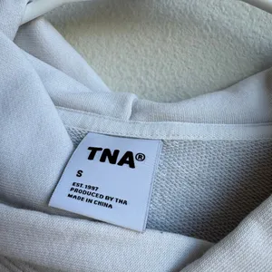 Aritzia Tna Cropped Light Grey Hoodie Sweatshirt Size Small Streetwear Athletic thumbnail 2
