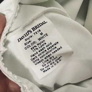 Full Length Control Slip David’s Bridal Size M White Slit USA wedding bride thumbnail 4