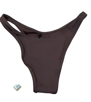 SKIMS NWT Swim Cheeky Tanga Bikini Bottoms cocoa Small NWT thumbnail 5